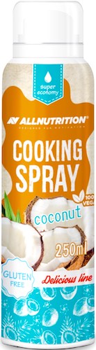Allnutrition Cooking Spray coconut 250ml Bez cukru, Bezglutenowy, Vege