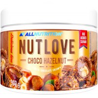 Allnutrition Nutlove Choco Hazelnut 500g Krem bez dodatku cukru Czekoladowe Orzechy Laskowe