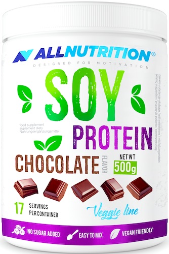 Allnutrition SOY PROTEIN Chocolate 500g białko roślinne czekolada veggie line