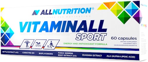 Allnutrition Vitaminall Sport 60kaps Multiple Witaminy i Minerały - suplement diety WYPRZEDAŻ