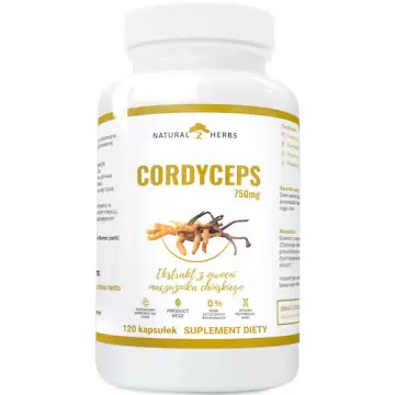 Alto Pharma Cordyceps Maczużnik 750mg 120kaps vege - suplement diety Kordyceps Odporność