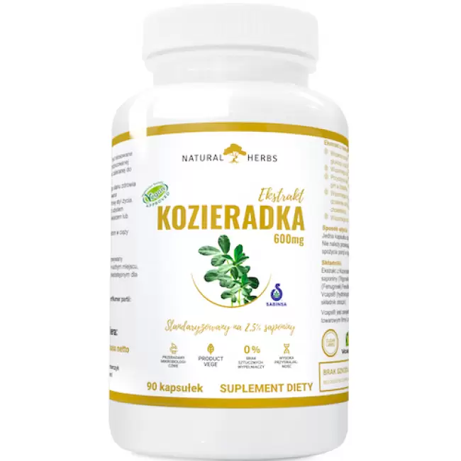 Alto Pharma Kozieradka Fenugreek Ekstrakt 600mg 90kaps vege Mega Dawka Niska Glukoza