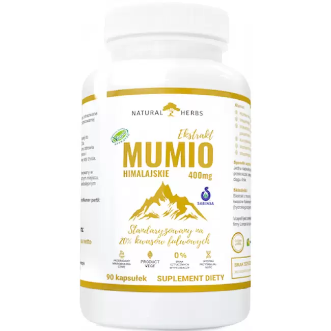 Alto Pharma Mumio himalajskie 400mg Shilajit Extract 90kaps vege