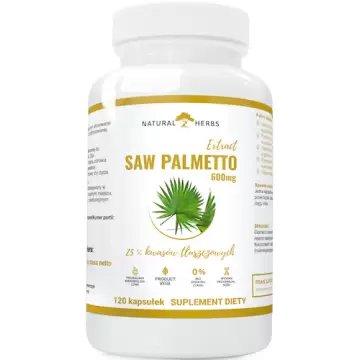 Alto Pharma SAW PALMETTO 600mg Palma Sabałowa 120kaps vege Prostata