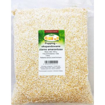 Targroch Amarantus ekspandowany 500g Popping Błonnik, Białko