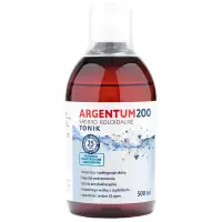 Aura Herbals Argentum 200 srebro koloidalne PL 25ppm tonik 500ml płyn Trądzik Skóra Podrażnienia