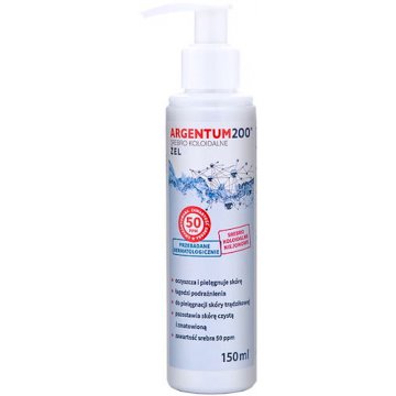 Aura Herbals Argentum 200 srebro koloidalne PL żel do mycia twarzy i rąk 50ppm 150ml