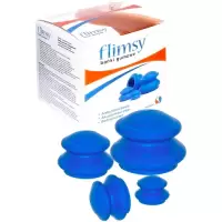 Aura Herbals Bańki chińskie gumowe Flimsy 4szt masaż antycelulitowy