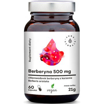 Aura Herbals Berberyna 500mg 60kaps vege - suplement diety