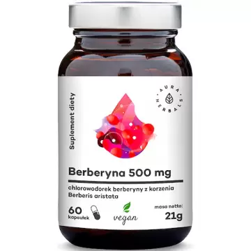 Aura Herbals Berberyna 500mg 60kaps vege - suplement diety