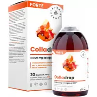 Aura Herbals Colladrop Forte kolagen morski typ I, III 10000mg 500ml - suplement diety Skóra, Włosy, Beauty