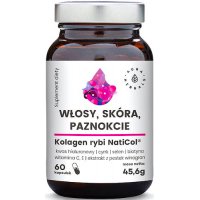 Aura Herbals Kolagen Rybi NatiCol 60kaps Włosy Skóra Paznokcie - suplement diety