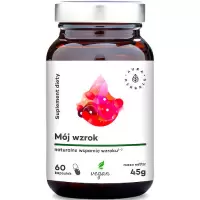 Aura Herbals Mój wzrok 60kaps vege luteina+zeaksantyna+antocyjany - suplement diety