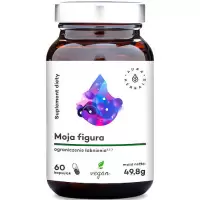 Aura Herbals Moja Figura ograniczenie łaknienia 60kaps vege Opuncja+Gurmar+Garcinia - suplement diety Metabolizm