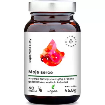 Aura Herbals Moje Serce - Wsparcie Funkcji Serca 60kaps - suplement diety