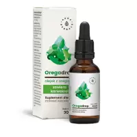 Aura Herbals Oregadrop Olejek z Oregano 30ml krople - suplement diety Karwakrol 80% Odporność