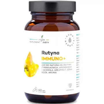 Aura Herbals Rutyna Immuno+ 60kaps vege - suplement diety Witamina C Aronia Odporność