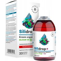 Aura Herbals Silidrop Krzem organiczny + Bor MMST Silicum G5 w płynie 500ml - suplement diety