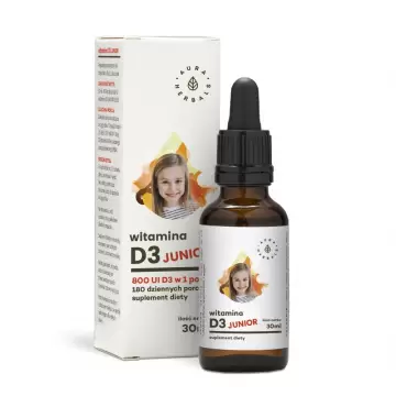 Aura Herbals Witamina D3 JUNIOR 30ml - suplement diety