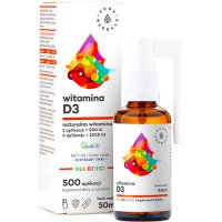 Aura Herbals Witamina D3 Naturalna dla Dzieci i Niemowląt MCT 50ml Aerozol - suplement diety D-3 Odporność, Kości, Zęby