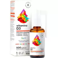 Aura Herbals Witamina D3 Naturalna dla Dzieci i Niemowląt MCT 50ml Aerozol - suplement diety D-3 Odporność Kości Zęby