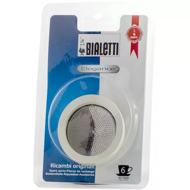 Bialetti uszczelka + sitko 6tz kawiarki aluminiowe Bialetti i Moka