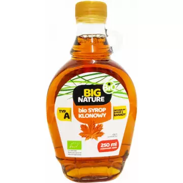 BIG Nature BIO Syrop Klonowy oryginalny z Kanady 250ml szkło