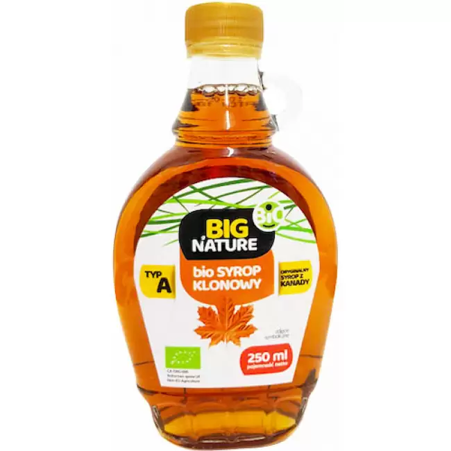 BIG Nature BIO Syrop Klonowy oryginalny z Kanady 250ml szkło