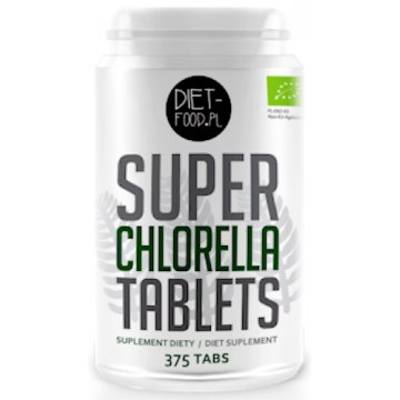 Diet Food BIO Chlorella 375tab 400mg - suplement diety ekologiczna vege