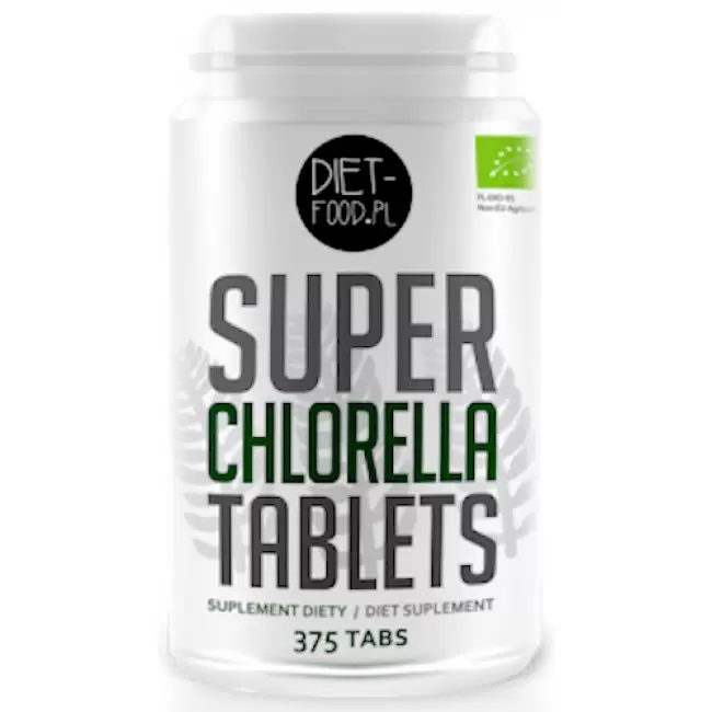 Diet Food BIO Chlorella 375tab 400mg - suplement diety ekologiczna vege