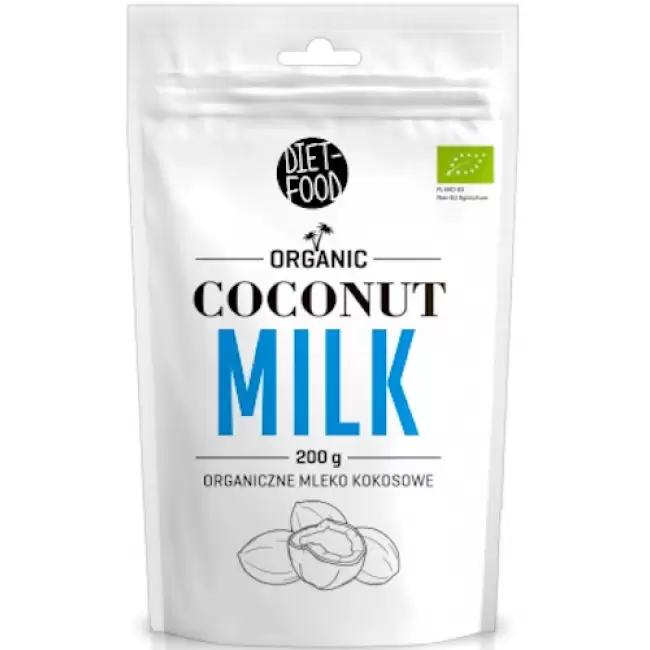 Diet Food BIO Napój Kokosowy Organiczny proszek 200g ekologiczny vege KETO