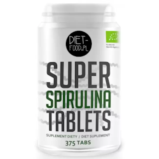 Diet Food BIO Spirulina 375tab 400mg - suplement diety ekologiczna vege