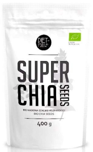 Diet Food BIO Super Chia - nasiona szałwii hiszpańskiej - 400g vege