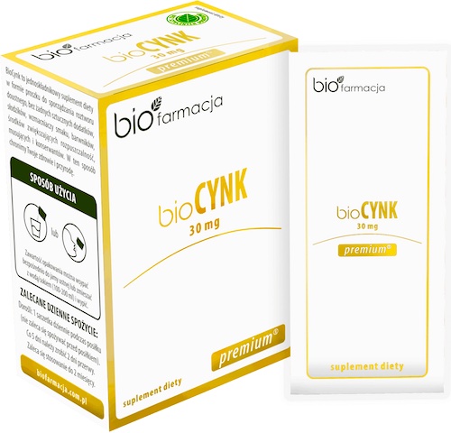 BioFarmacja bioCYNK Premium 30mg 20saszetek vege - suplement diety