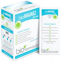 BioFarmacja bioMAGNEZ 300mg 30saszetek vege Cytrynian Magnezu - suplement diety