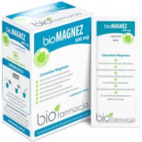 BioFarmacja bioMAGNEZ 500mg 20saszetek vege - suplement diety
