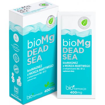 BioFarmacja bioMg Dead Sea bioMAGNEZ z Morza Martwego 400mg 7saszetek vege - suplement diety