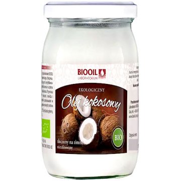 BIOOIL Olej kokosowy BIO tłoczony na zimno Nierafinowany 900ml Ekologiczny