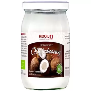 BIOOIL Olej kokosowy BIO tłoczony na zimno Nierafinowany 900ml Certyfikat Ekologiczny