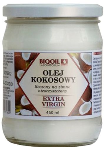 BIOOIL Olej kokosowy tłoczony na zimno extra virgin 450ml