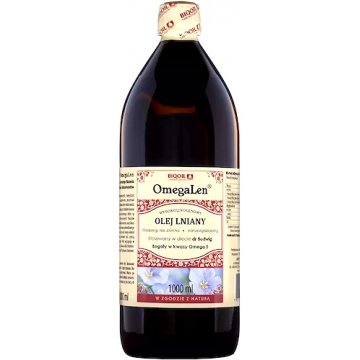BIOOIL Olej lniany tłoczony na zimno extra virgin budwigowy 1000ml