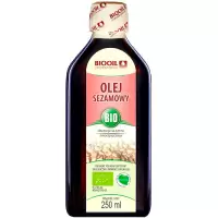 BIOOIL Olej sezamowy BIO tłoczony na zimno nieoczyszczony 250ml