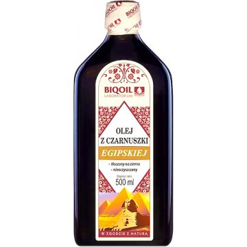 BIOOIL Olej z czarnuszki egipskiej 500ml tłoczony na zimno, nierafinowany