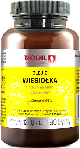 BIOOIL Olej z wiesiołka tłoczony na zimno 670mg 180kaps - suplement diety