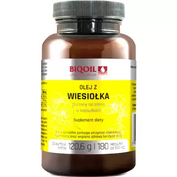 BIOOIL Olej z wiesiołka tłoczony na zimno 670mg 180kaps - suplement diety