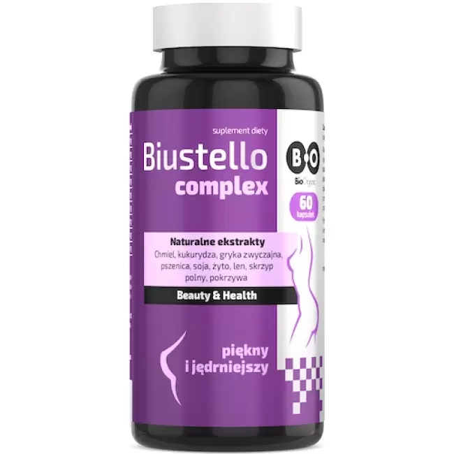 Bioorganic Biustello Complex 60kaps - suplement diety Piękny Jędrny Biust Naturalne Ujędrnienie