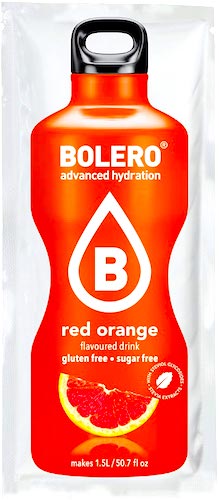 Bolero Drink instant Red Orange bez cukru i glutenu saszetka 9g Napój o smaku czerwonej pomarańczy
