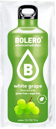 Bolero Drink instant White Grape bez cukru i glutenu saszetka 9g Napój o smaku białych winogron