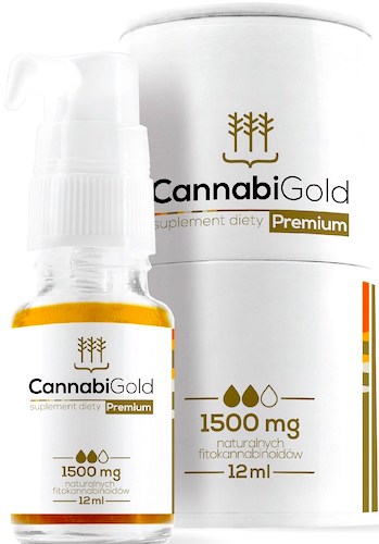 CannabiGold Premium 1500mg 12ml Olejek CBD - suplement diety