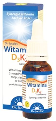 Dr. Jacobs Witamina D3 K2 20ml produkt wegetariański - suplement diety